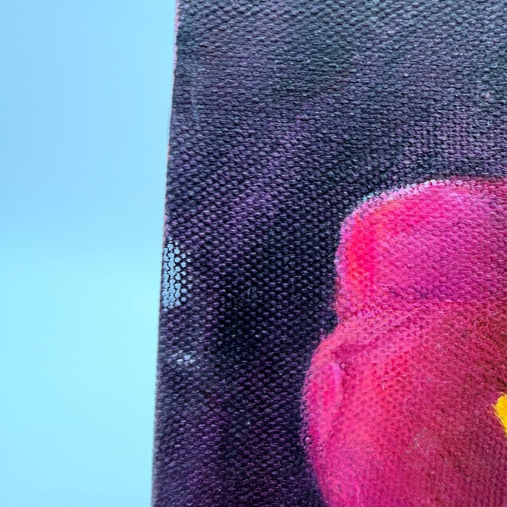 Original Oil Painting on Canvas Tulips Floral Still Life Signed - Picture 5 of 10
